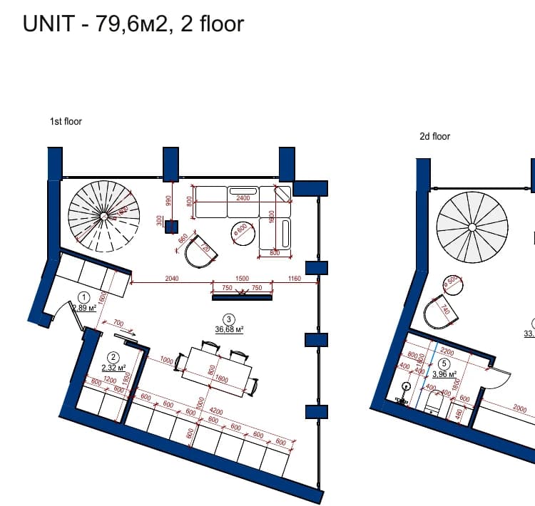 Ardhana Loft suite 79.6 square metre two-floor layout preview