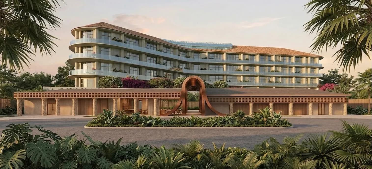 Bloom hotel building render