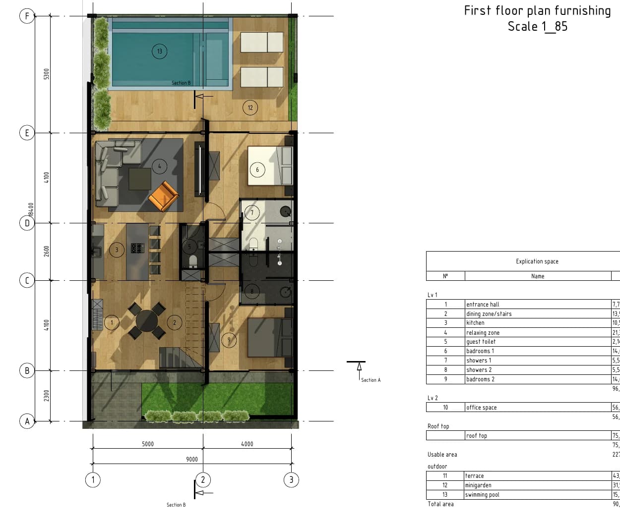 Black Rock Villa #2 ground-floor plan preview