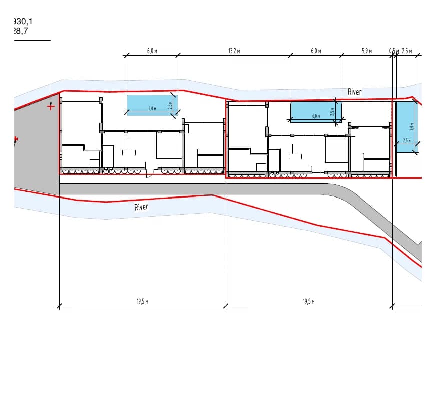 Dzen villas 1 and 2 108 square metre one-storey technical plan preview