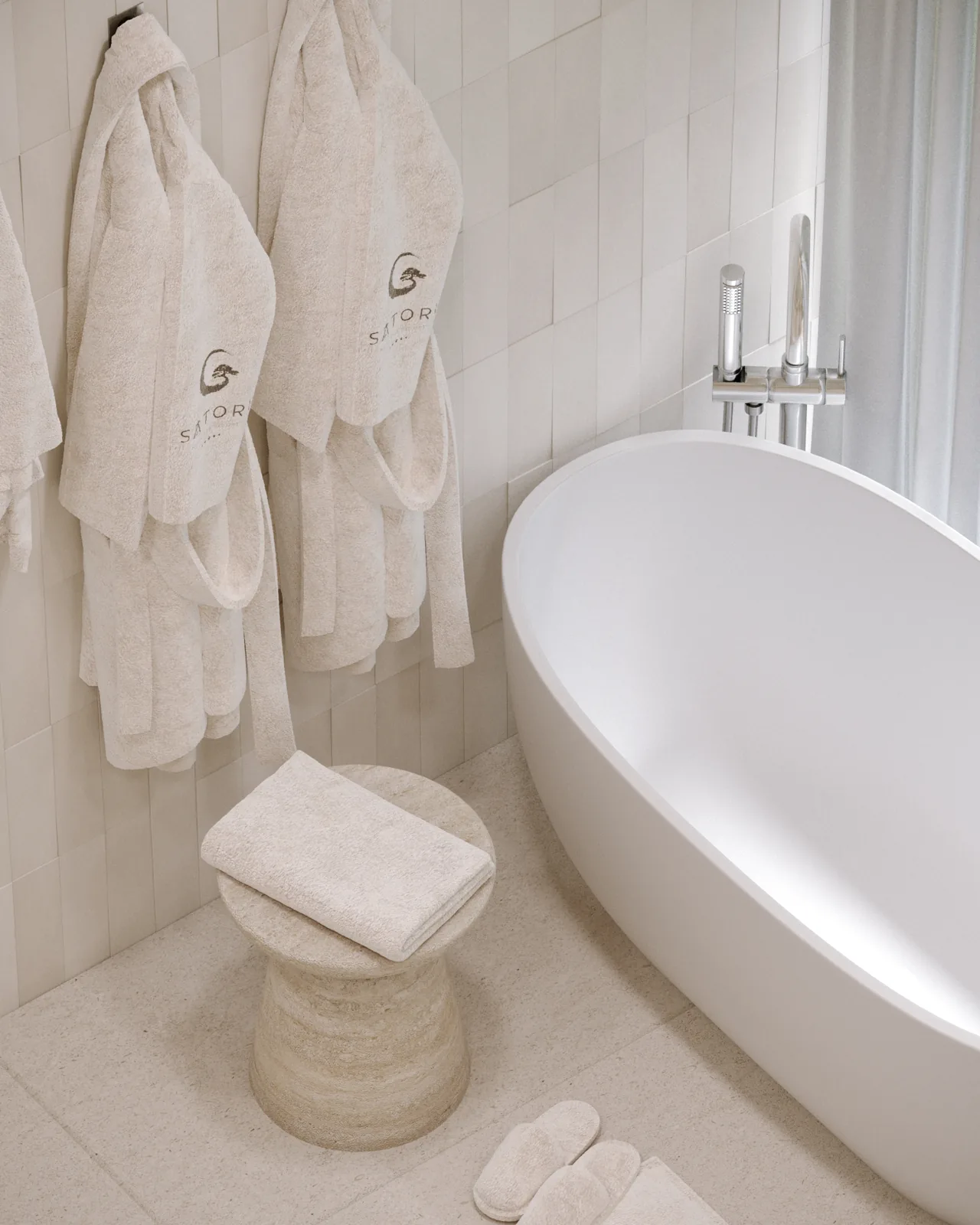 Bathroom fixtures and plumbing in an HQC residence