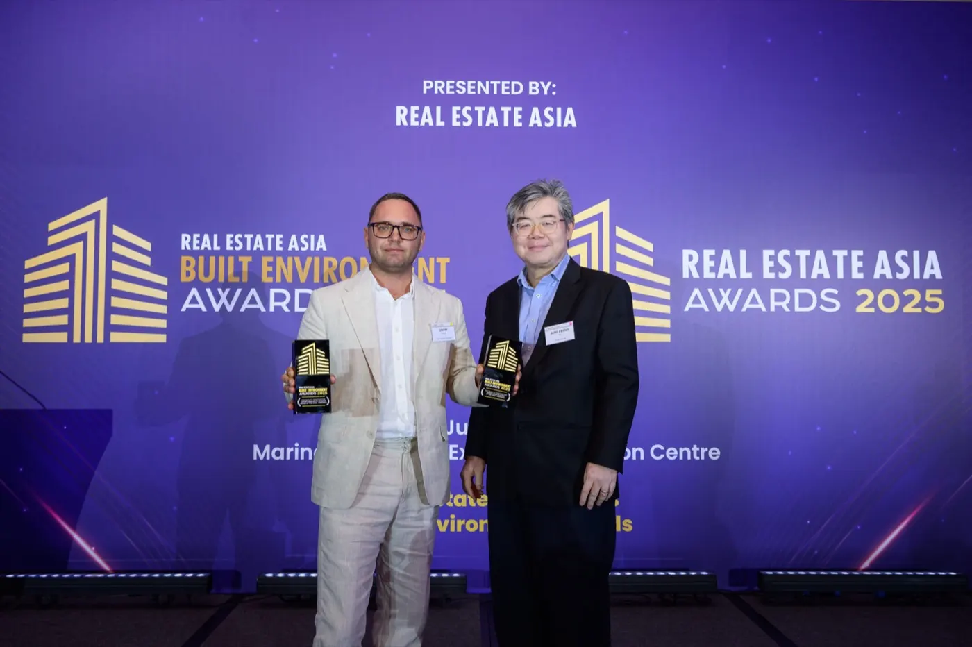 HQC at the Real Estate Asia Built Environment Awards 2025 ceremony in Singapore